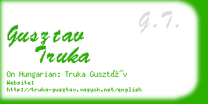 gusztav truka business card